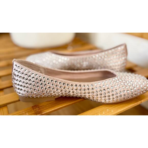 Steve Madden Marli Rhinestone Embellished Ballet Flats - Picture 8 of 10